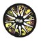 Swim Central 12" Black and Yellow Aqua Fun Active Disc Swimming Pool Toy